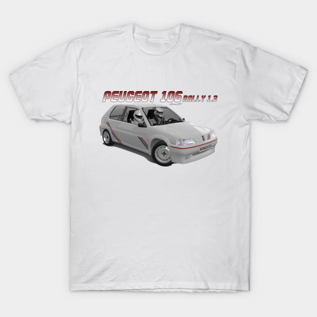 Peugeot 106 Rally 1.300 T-Shirt by PjesusArt